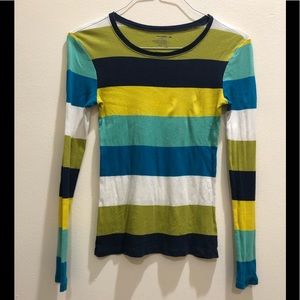 Old navy. Ladies multi colored long sleeve blouse. Size M